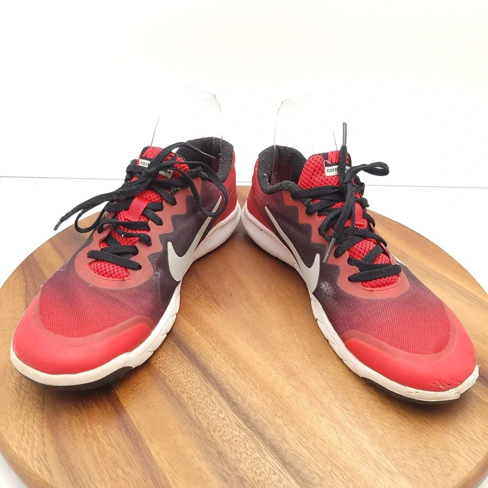 Nike Flex Experience RN 4 Running Shoes Boys 7 Y Sneakers Red‎ 749811-600
